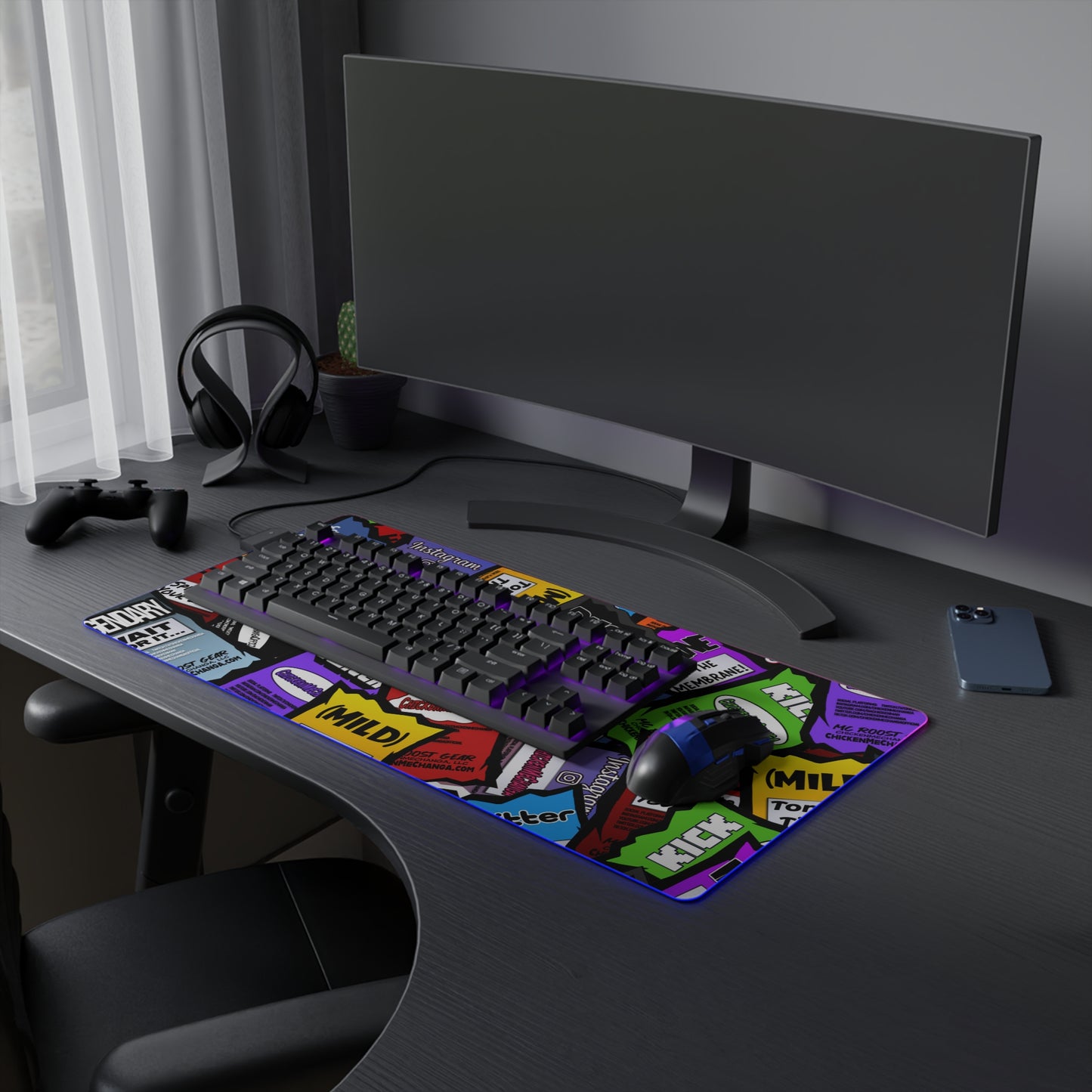 Saucy LED Gaming Mouse Pad