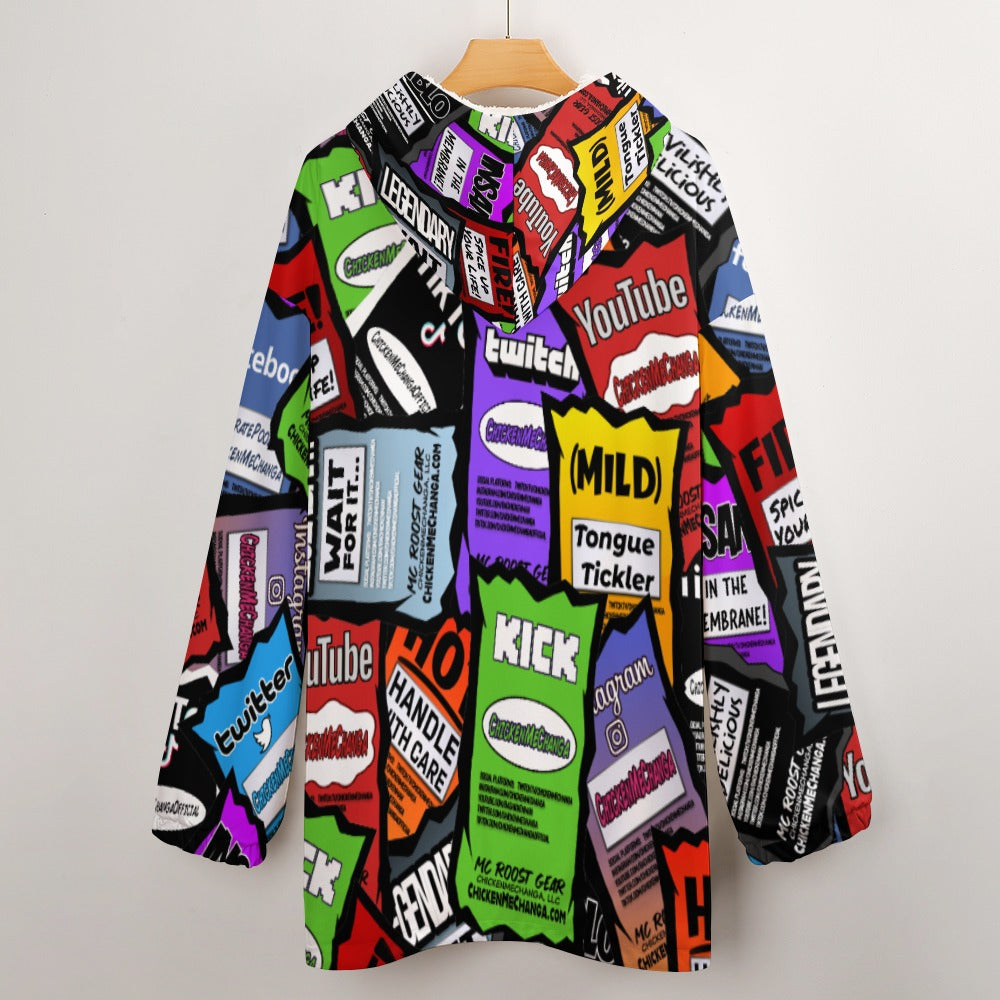 ChickenMeChanga Hooded Blanket Shirt